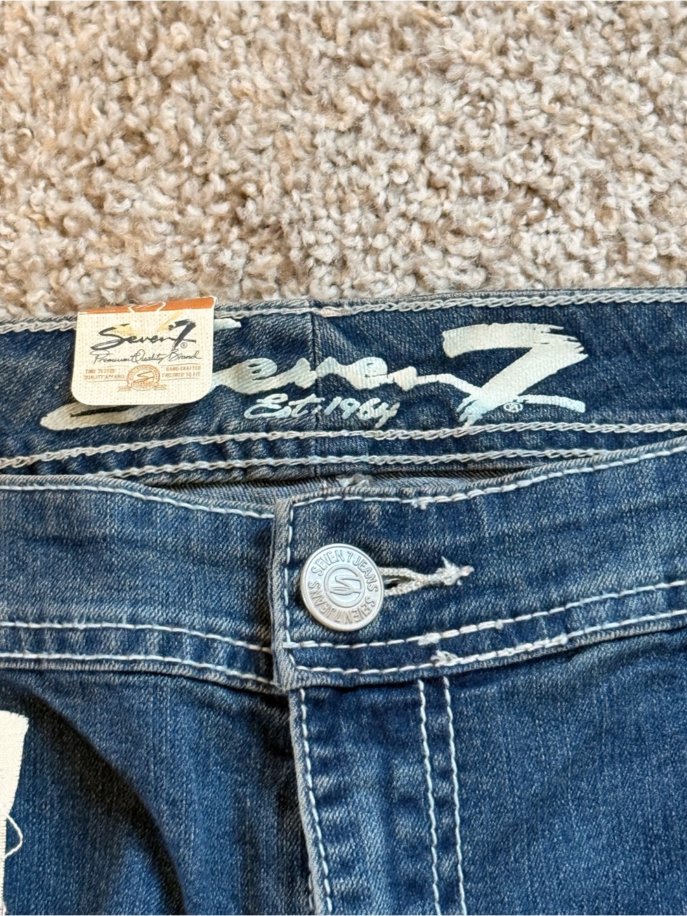 NWT Seven7 Women's plus Size Flare Jeans - Picture 5 of 13